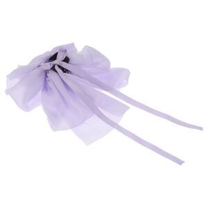 Fashion Ribbon Bow Hairpin Hairdo Clip Purple